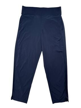 KIRKLAND SIGNATURE Ladies Pull On Ankle Travel Pant in Navy Blue Size Medium